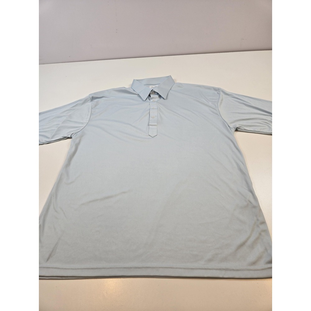 Collars & Co Dress Collar Polo Shirt Mens 3XL Light Blue Golf Athleisure